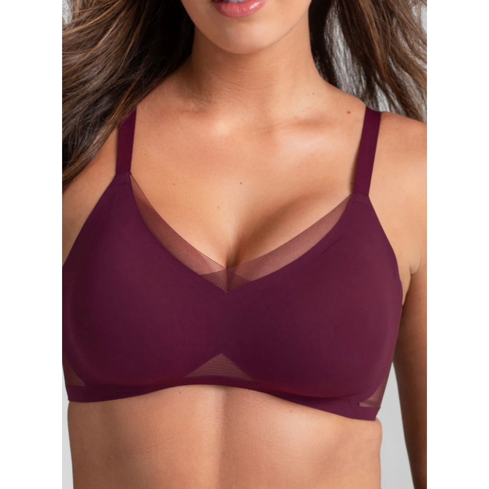Honeylove CrossOver Contour Bra 2X 42C/D Fig Wireless Liftwear NWT